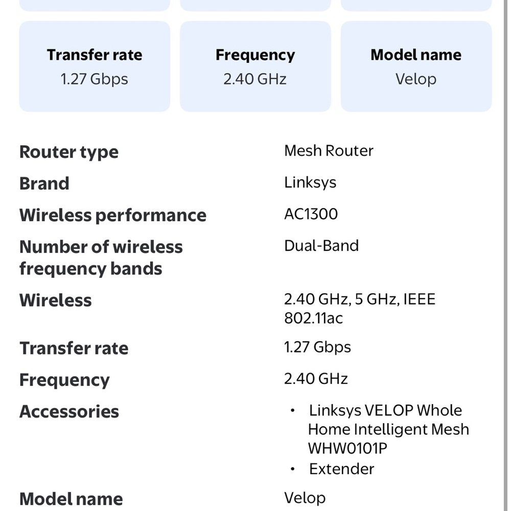Linksys Dual-Band Mesh Router in White - Picture 2 of 5